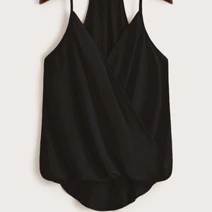 SHEIN Wrap Curved Hem Cami Top